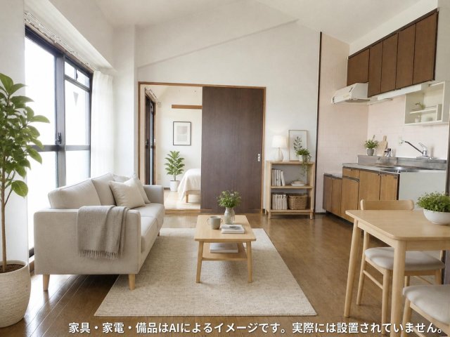 ラビアンローズ津田の居間写真