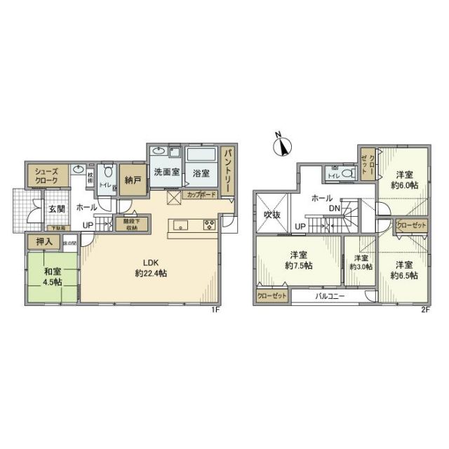 十宮3丁目戸建の間取り写真