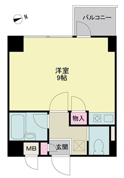 メインビル調布の間取り写真