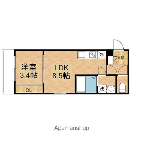 anyre台原Iの間取り写真