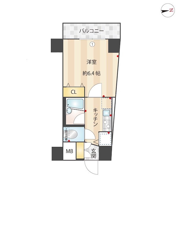 OLIO島津山の間取り写真