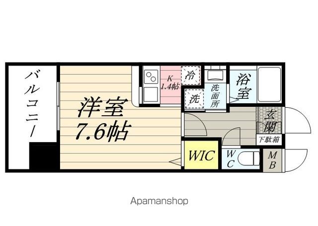 地下鉄箱崎線 馬出九大病院前駅 徒歩1分 12階建 築16年の間取り写真