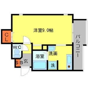 大阪モノレール彩都線 阪大病院前駅 徒歩5分 3階建 築23年の間取り写真