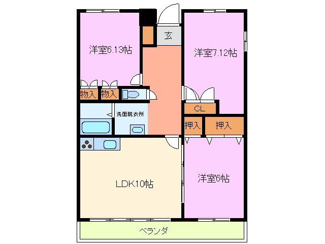 【駿東郡清水町徳倉のマンションの間取り】