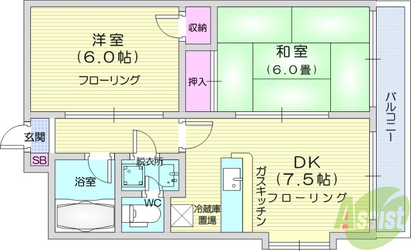 ヒルズアバンテの間取り