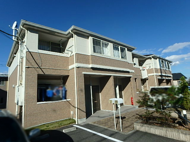 栃木市平井町のアパートの建物外観