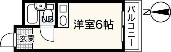 広島市中区舟入南のマンションの間取り