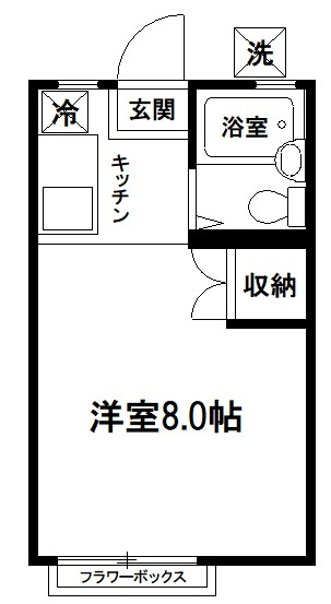 埼玉県さいたま市桜区栄和６（アパート）の賃貸物件の間取り