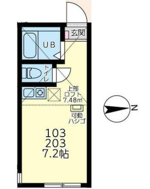 ユナイト戸塚アリッサムの間取り