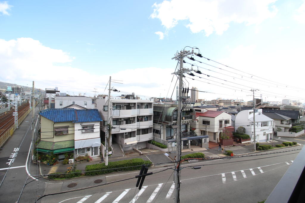 【神戸市灘区篠原南町のマンションの眺望】