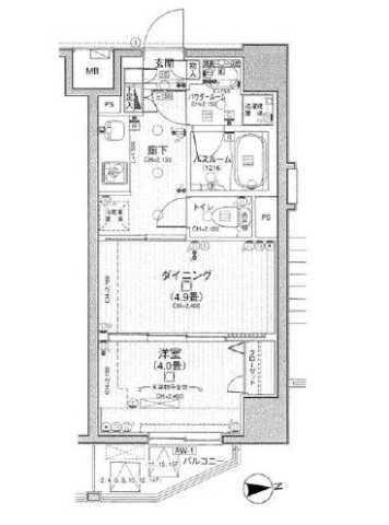 豊島区池袋のマンションの間取り