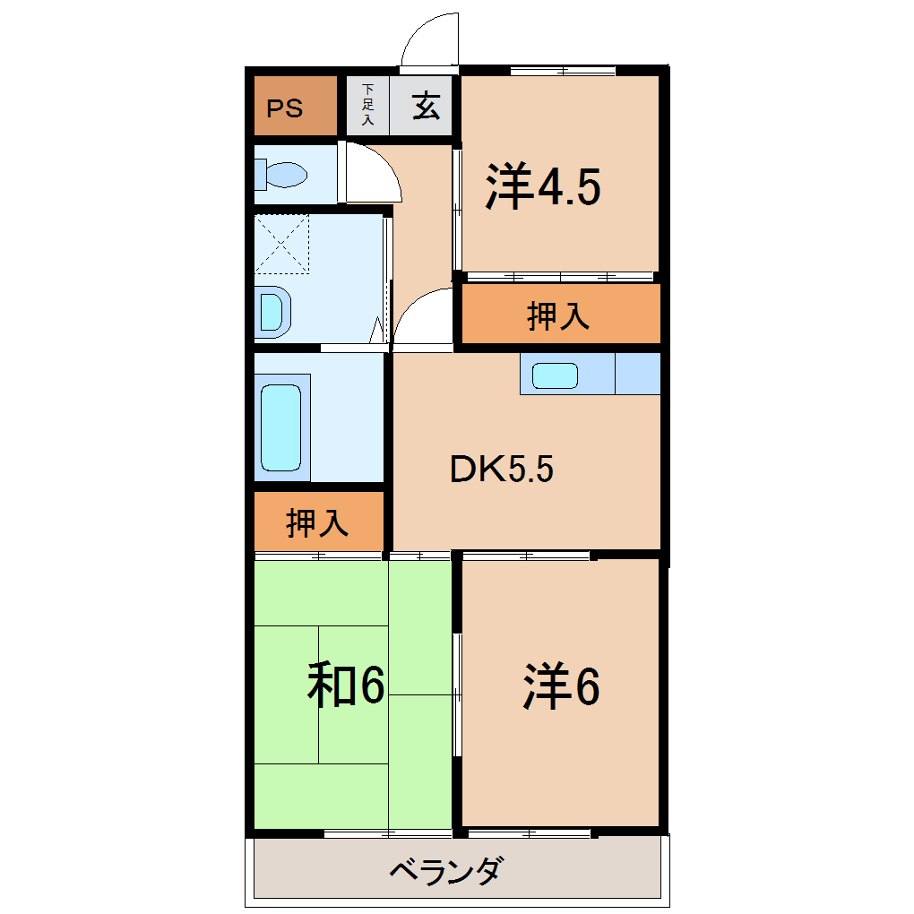 登公山草の間取り