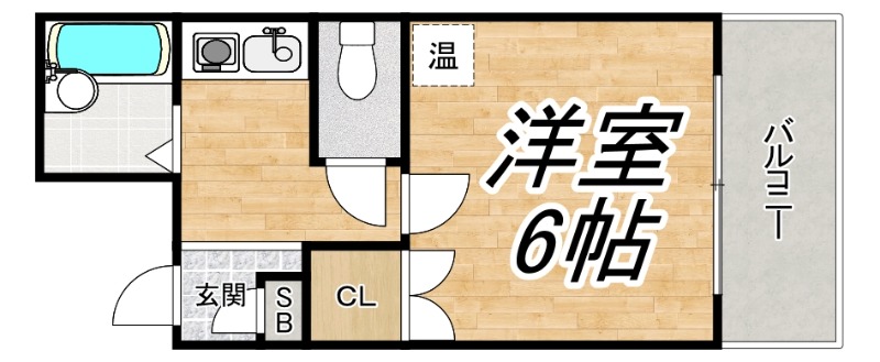 サンティール太子橋駅前の間取り