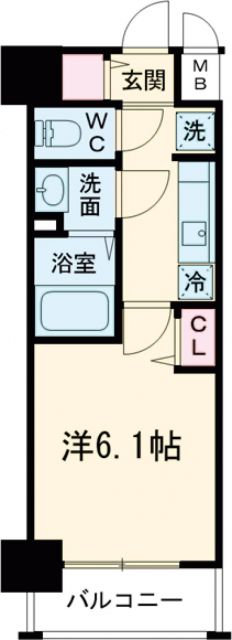 アドバンス神戸パーチェの間取り