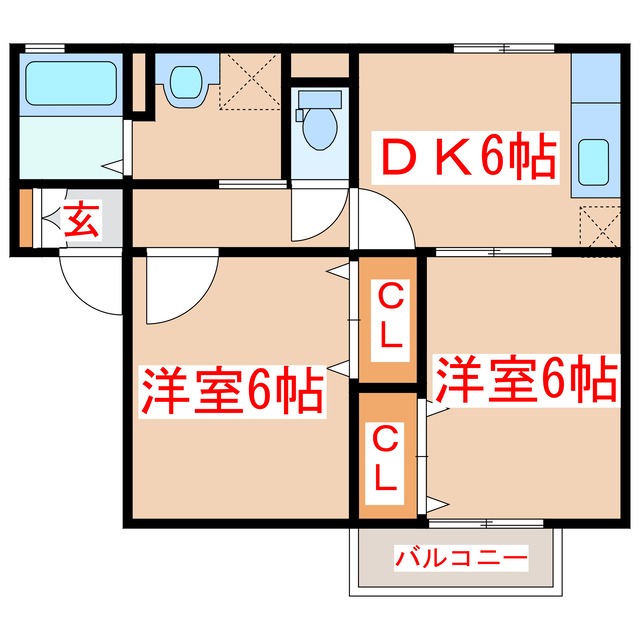 セジュールルポ　Iの間取り