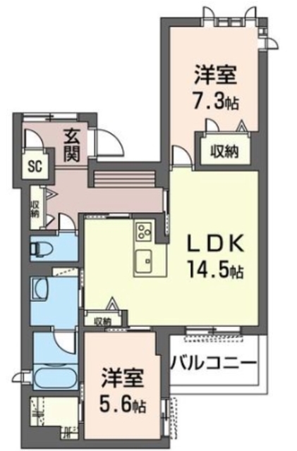 フィオレンティーナの間取り