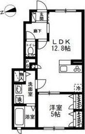 仮称)坂戸市中富町PJI棟　重層長屋タイプの間取り