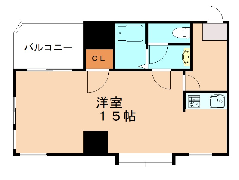 北九州市門司区中町のマンションの間取り