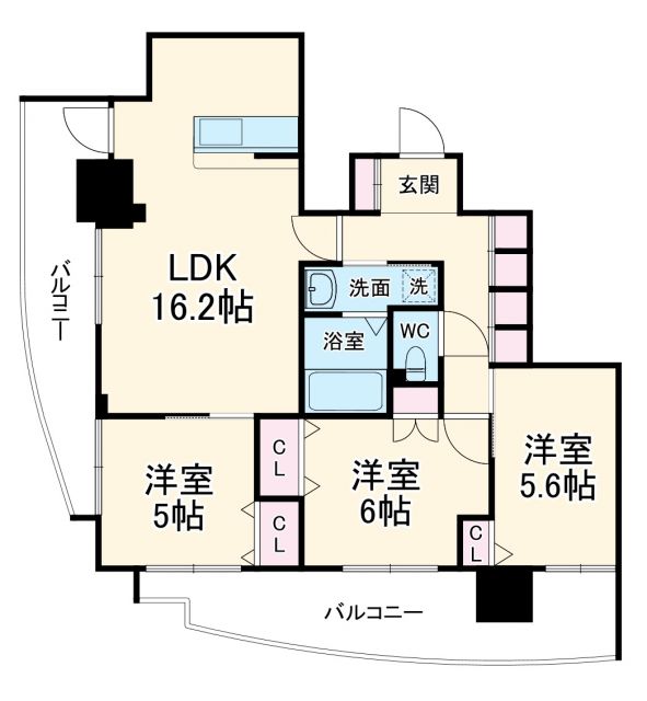 流山市前平井のマンションの間取り