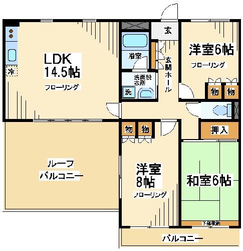 給田ＮＳマンションの間取り