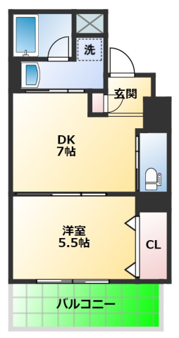 コンシェルジュの間取り