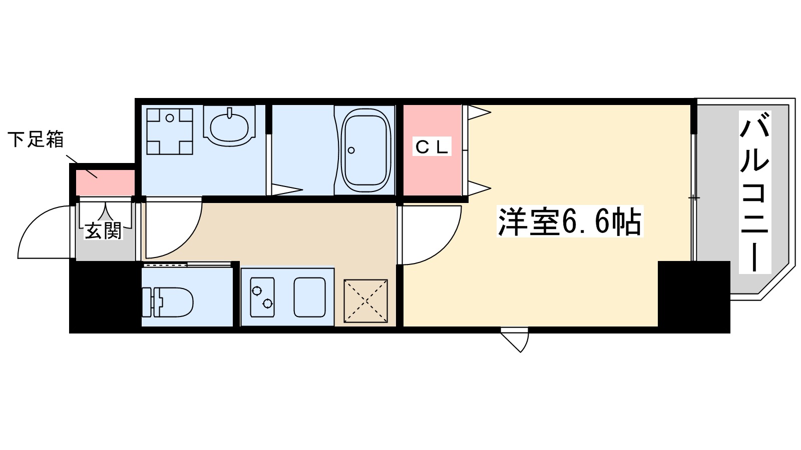 アリビオ江坂垂水町の間取り