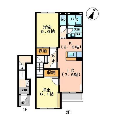 シャンブルボーの間取り