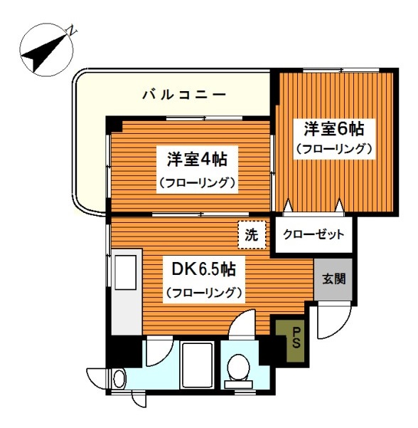 ライジングビルＹＯＳＨＩＺＡＫＩ　Ａの間取り