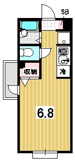 御所北ハイツの間取り