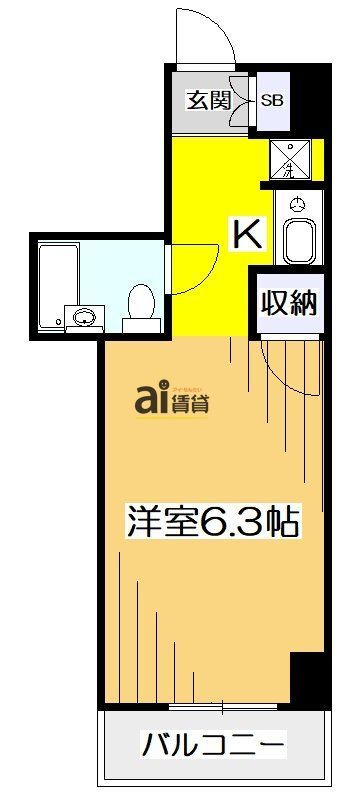 小金井市本町のマンションの間取り