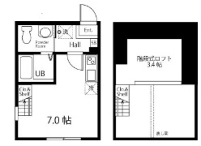 ハーミットクラブハウス戸塚ロータスコートの間取り