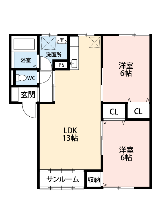 【プログレス社西の間取り】