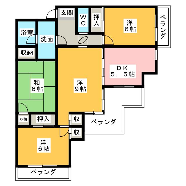 【ダイコウマンションの間取り】