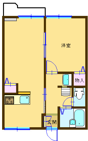 青木ハイツＡ棟の間取り