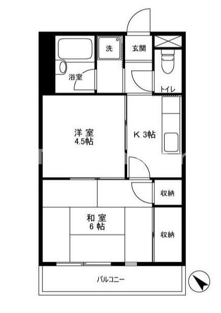 【荒川区町屋のマンションの間取り】