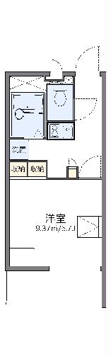 レオパレスピースフル　稲月の間取り