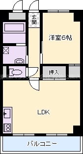 第一マンション寺直の間取り