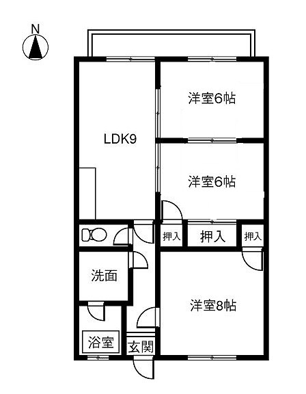 藤塚ハイツの間取り