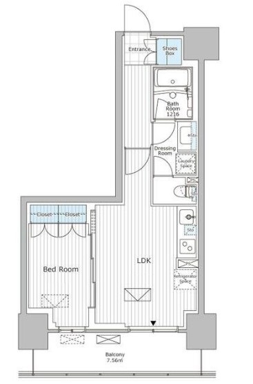 市川市市川のマンションの間取り