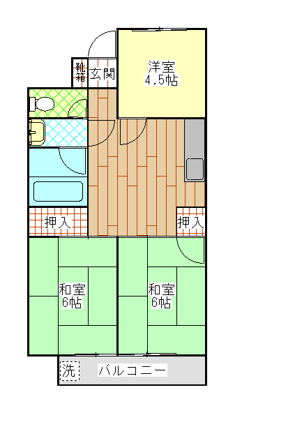 桃山ハイツの間取り