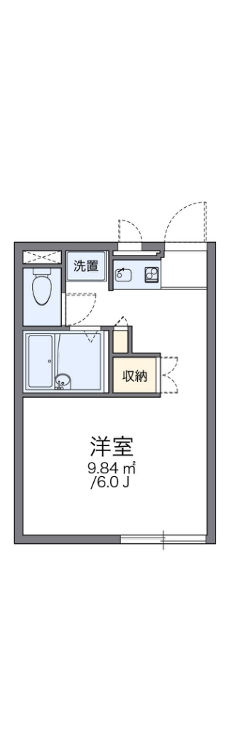 レオパレス郡元の間取り