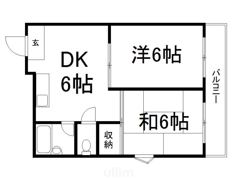 ナナハメゾン城南宮の間取り