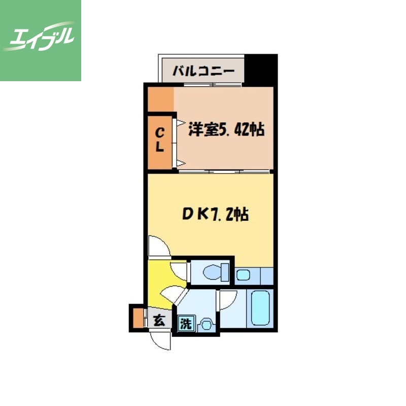 クオーレ出島の間取り