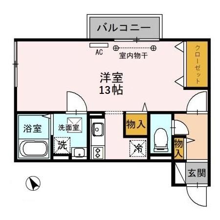 鯖江市杉本町のアパートの間取り