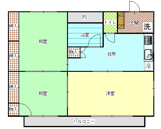 第2佐戸川ハイツの間取り