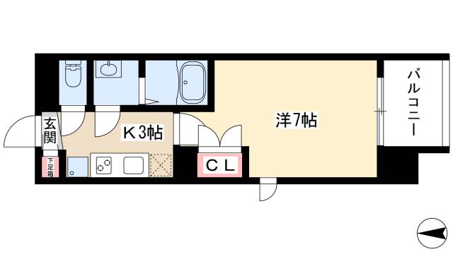 パルティール並木の間取り