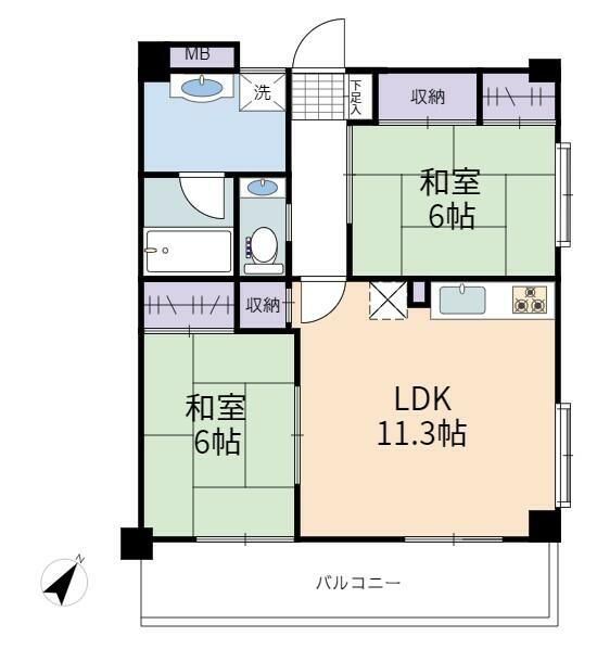 パークヴィル下永谷壱番館の間取り