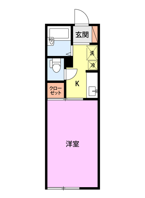 セジュール江陽の間取り