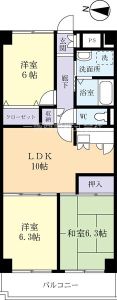 グランブリック水戸の間取り