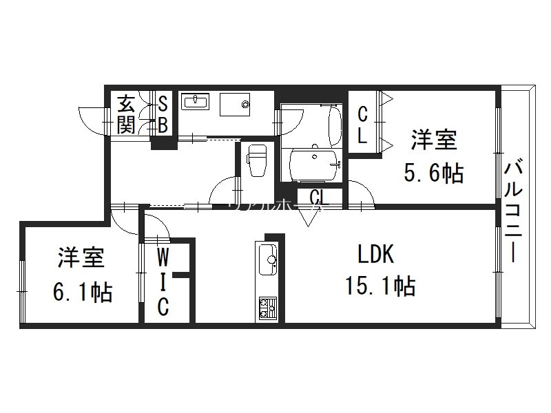 シャンデブラン桂の間取り